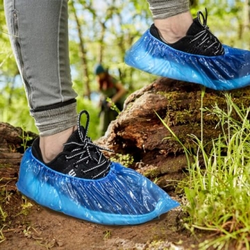 Durable 80 Pack Waterproof Disposable Shoe Covers