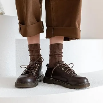 PCOIUYI Women Cotton Crew Socks - Chic & Comfortable