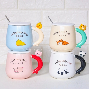 ماگ سرامیکی فانتزی – لیوان دسته‌دار مقاوم برای قهوه و ...