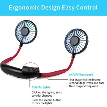 Scurry Portable Neck Fan, USB Rechargeable for All Outdoors