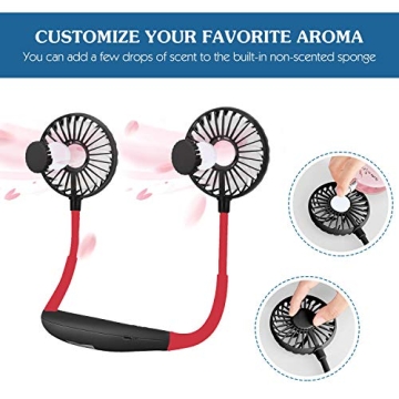 Scurry Portable Neck Fan, USB Rechargeable for All Outdoors
