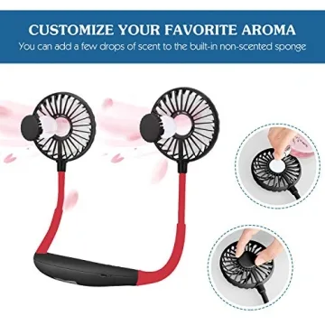 Scurry Portable Neck Fan, USB Rechargeable for All Outdoors