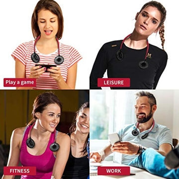 Scurry Portable Neck Fan, USB Rechargeable for All Outdoors