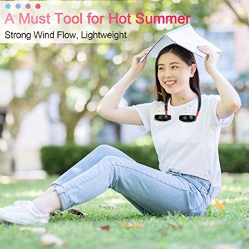 Scurry Portable Neck Fan, USB Rechargeable for All Outdoors