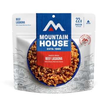 Mountain House Lasagna with Meat Sauce | Freeze Dried Backpacking & Camping Food |6-Pack