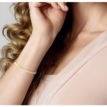 Miabella Italian 18K Gold Over Sterling Silver Bracelet