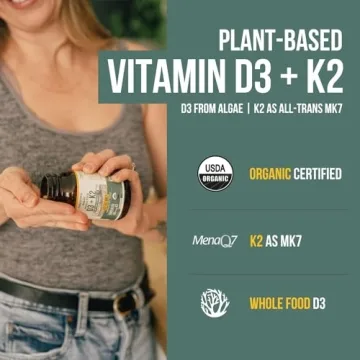 Organic D3 + K2 Supplement for Health & Vitality