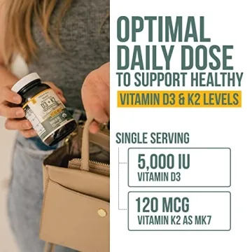 Organic D3 + K2 Supplement for Health & Vitality