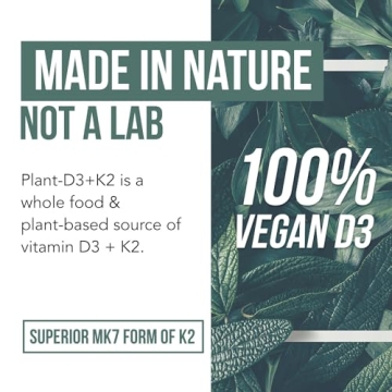 Organic D3 + K2 Supplement for Health & Vitality