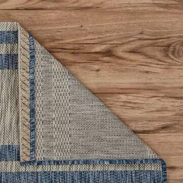 LR Home Captiva 5x7 Indoor/Outdoor Nautical Area Rug