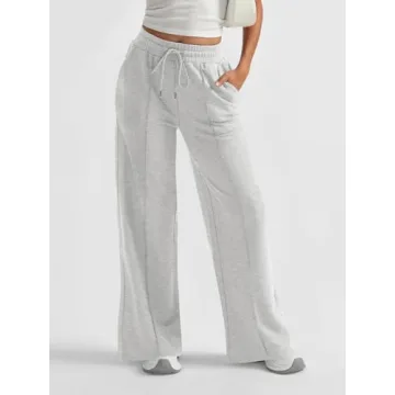 AUTOMET Wide Leg Sweatpants for Women - Stylish & Comfortable