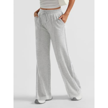 AUTOMET Wide Leg Sweatpants for Women - Stylish & Comfortable