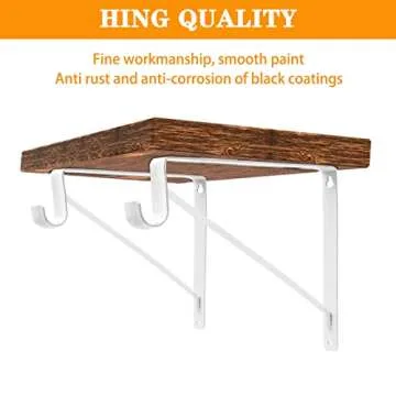 Heavy-Duty Closet Rod Bracket - 300 lbs Capacity