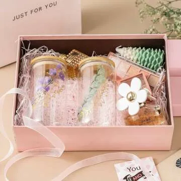 Stylish Glass Cups with Bamboo Lids & Straws - 16 oz