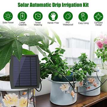 Solar Powered Automatic Drip Irrigation System - JIYANG Solar Automatic Watering Kit