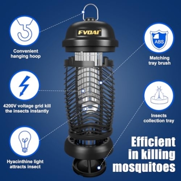FVOAI Bug Zapper Outdoor for Mosquito Control