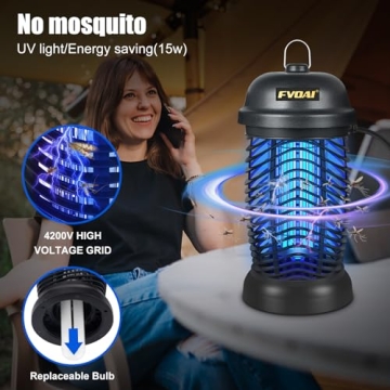 FVOAI Bug Zapper Outdoor for Mosquito Control