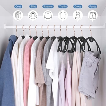 IEOKE Velvet Hangers 50 Pack Space Saving Ultra Thin Design