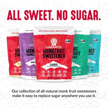 Lakanto Monkfruit Sweetener Zero Calorie Sugar Alternative