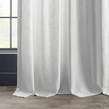 HPD Premium Heavy Faux Linen Curtains 50W x 108L