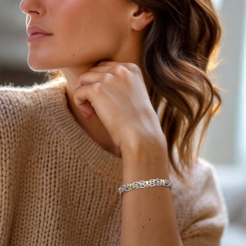 Ross-Simons Byzantine Bracelet in Silver and Gold - 8 inches