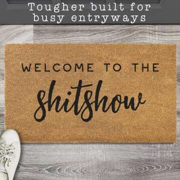 Welcome to the Shitshow Doormat - Funny Outdoor Mat
