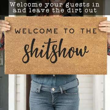 Welcome to the Shitshow Doormat - Funny Outdoor Mat