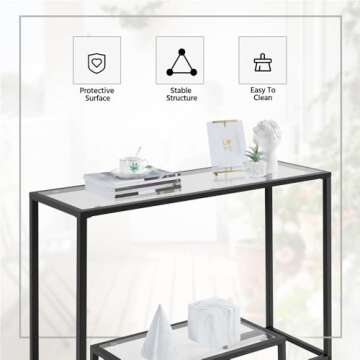 Yaheetech 42 Inch Console Table - Stylish and Versatile