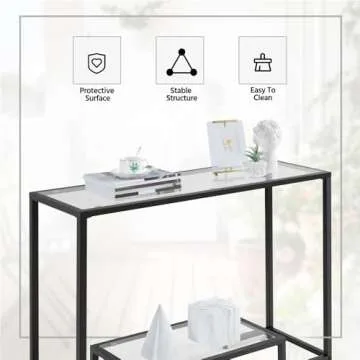 Yaheetech 42 Inch Console Table - Stylish and Versatile