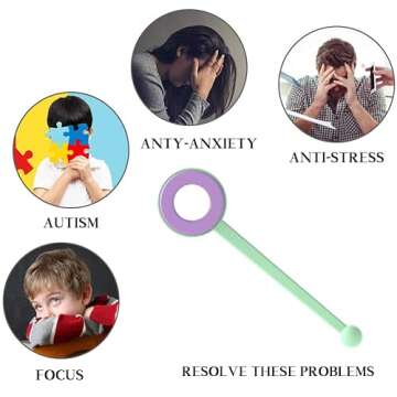 Enjoy Myself Sensory Hand Fidget Spinner Toy, ADHD Autism Anixiety Stress Relief Gift for Adults Stu...