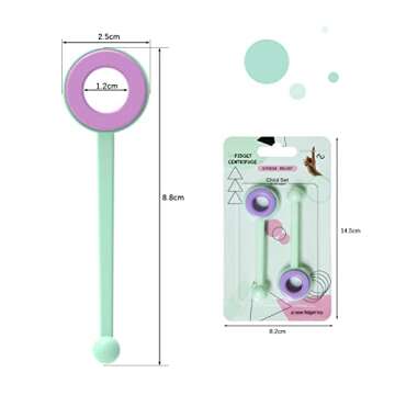 Enjoy Myself Sensory Hand Fidget Spinner Toy, ADHD Autism Anixiety Stress Relief Gift for Adults Students and Kids, Child Set