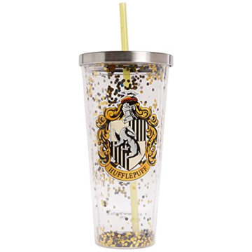 Hufflepuff Glitter Cup - Spoontiques Harry Potter Tumbler