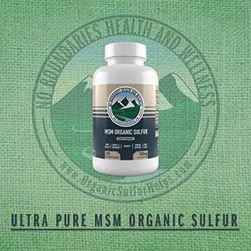 500mg MSM Organic Sulfur Capsules by No Boundaries Health and Wellness – 180 Vegetable Capsules: No Excipients or Fillers – Premium Health Supplement: 99.9% Pure MSM Powder – Joints, Skin, Hair, Nail