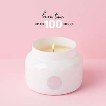 Capri Blue Volcano Scented Candles - Luxury Glass Jar Candles for Home Scented with Tropical Fruit & Sugared Citrus - Soy Wax Blend - Capri Blue Volcano - Jumbo White Color (48 oz)