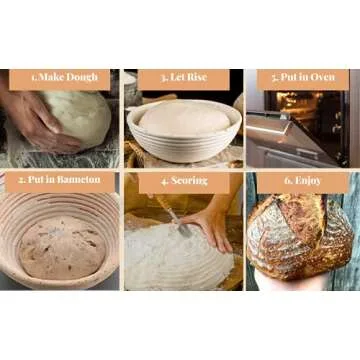 10-inch Round Bread Banneton Proofing Basket by SUGUS HOUSE