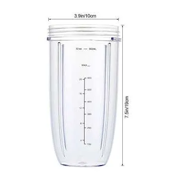 32oz Replacement Cups for Nutribullet 600W 900W Blenders