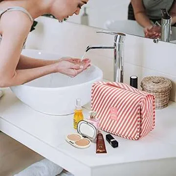 Stylish Waterproof Toiletry Bag for Women Travel Organizer