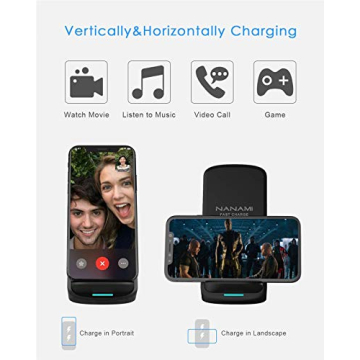 NANAMI Fast Wireless Charger Qi Certified 10W for All Smartphones