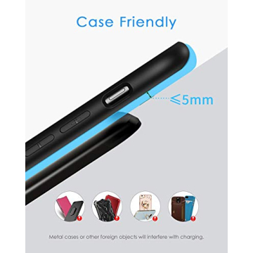 NANAMI Fast Wireless Charger Qi Certified 10W for All Smartphones