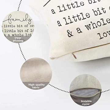 Fjfz Family Pillows, Farmhouse Decorative Cushion Covers