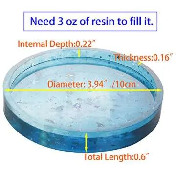 DIY Round Coaster Silicone Mold Set for Crafting