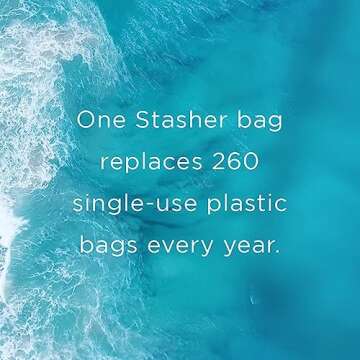 Stasher Silicone Reusable Food Storage Bags - Eco-Friendly 2-Pack
