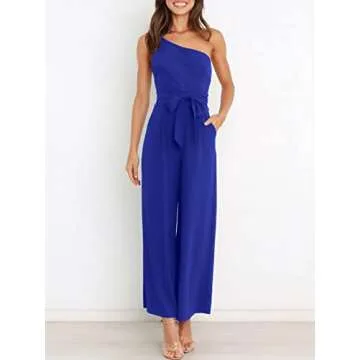 Trendy One Shoulder Jumpsuit for Women - ANRABESS