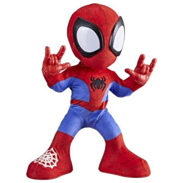 Spidey and his Amazing Friends Marvel Dance 'N Crawl Spidey, Interactive Plush Toy with 20 Phrases &...