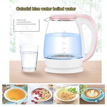 Stylish PHULJHADI Glass Electric Kettle 1.8L Fast Boil