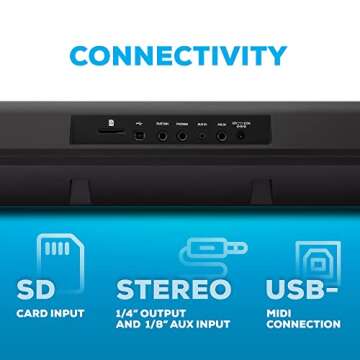 Alesis Harmony 61 Pro - 61 Key Keyboard Piano with Adjustable Touch Response, USB Midi, 580 Sounds, X/Y Performance Touchpad with DJ-Style FX