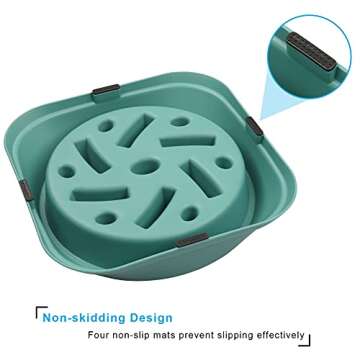 UPSKY Slow Feeder Small Dog Bowls Anti-Slip Puzzle Bowl Feeder Interactive Bloat Stop Dog Bowl Anti-Choking Dog Bowl (12-70 lbs)