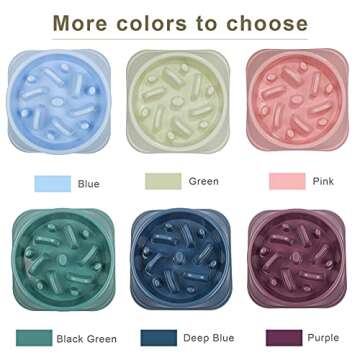 UPSKY Slow Feeder Small Dog Bowls Anti-Slip Puzzle Bowl Feeder Interactive Bloat Stop Dog Bowl Anti-Choking Dog Bowl (12-70 lbs)