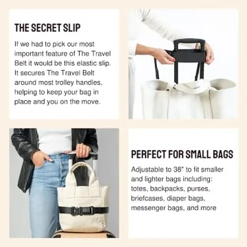 Cincha Stylish Mini Travel Belt for Luggage - Hands-Free Travel Accessory