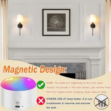 Convenient Battery Operated Wall Sconce Set with Remote